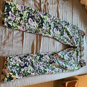 Purple flower jeans